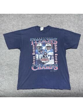 Vintage 2000 Tennessee Titans Super Bowl Champions Players T-Shirt XL RARE MENS